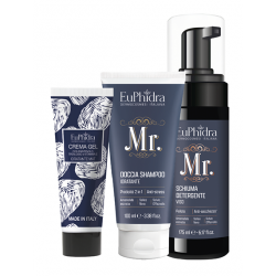 Euphidra Nuovi Orizzonti Cofanetto Regalo Uomo con Doccia Shampoo 100 ml + Detergente Viso 175 ml + Crema Gel 30 ml