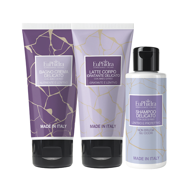 Euphidra Che Tutti i Tuoi Sogni Si Avverino Cofanetto Regalo con Bagno Crema 100 ml + Shampoo 100 ml + Latte Corpo 100 ml