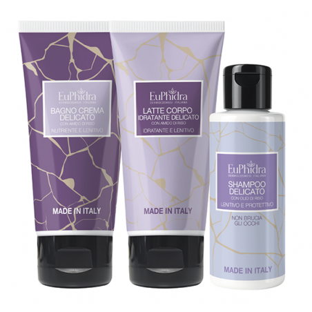Euphidra Che Tutti i Tuoi Sogni Si Avverino Cofanetto Regalo con Bagno Crema 100 ml + Shampoo 100 ml + Latte Corpo 100 ml