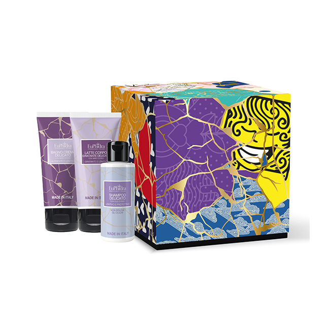 Euphidra Che Tutti i Tuoi Sogni Si Avverino Cofanetto Regalo con Bagno Crema 100 ml + Shampoo 100 ml + Latte Corpo 100 ml