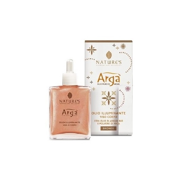 Nature's Arga' Olio Illuminante Bronze Viso e Corpo 30 ml Nature's Arga' Olio Illuminante Bronze Viso e Corpo 30 ml