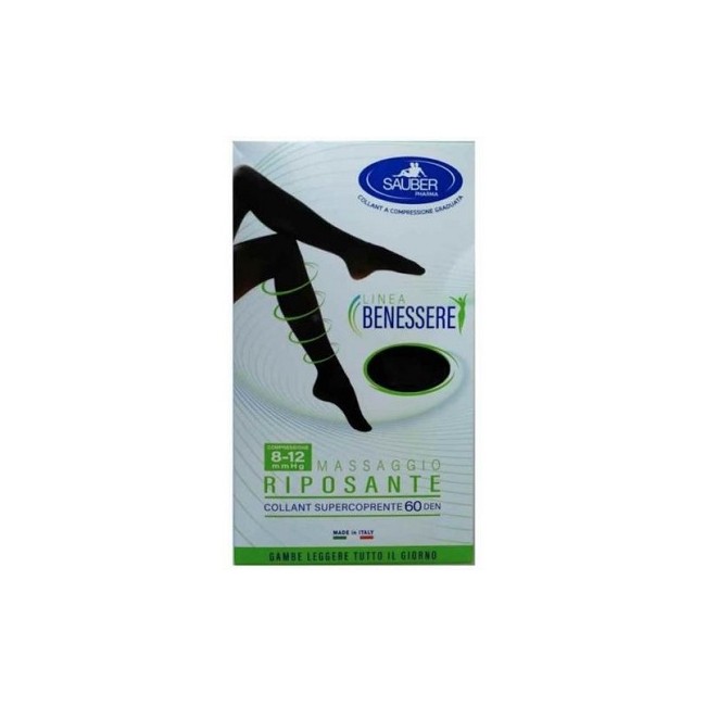 Desa Pharma Collant Supercoprente Sauber 8-12 Mmhg Fantasia Pois Piccoli Bianco E Nero 3