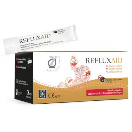 Fitopreparatori Italiani Refluxaid Dispositivo Medico per il Reflusso Gastroesofageo e il Bruciore 24 Stick 10 ml Fitopreparatori Italiani Refluxaid Dispositivo Medico per il Reflusso Gastroesofageo e il Bruciore 24 Stick 10 ml