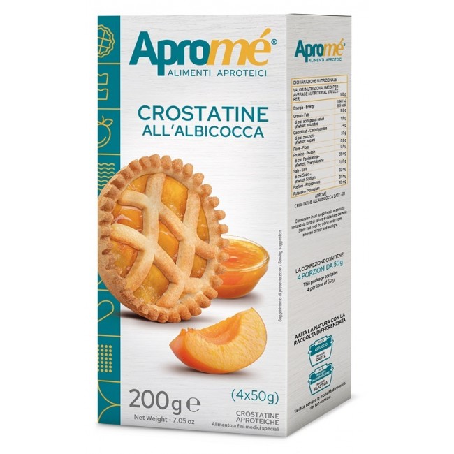 Eurospital Aprome' Crostatine Albicocca 4 Pezzi Da 50 G
