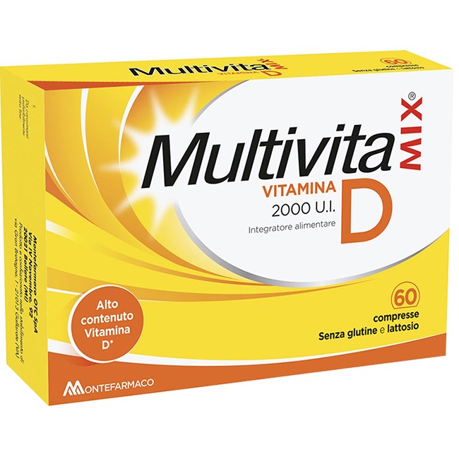 Montefarmaco Multivitamix Vitamina D 2000 Ui 60 Compresse