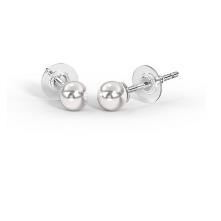 Sanico Bjt404 Orecchini Perla Swarovski 4mm Stainless Steel