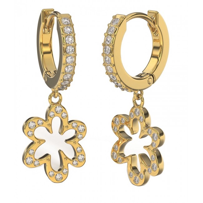 Sanico Bjt411 Orecchini Santorini/cristalli Bianchi Gold Plated