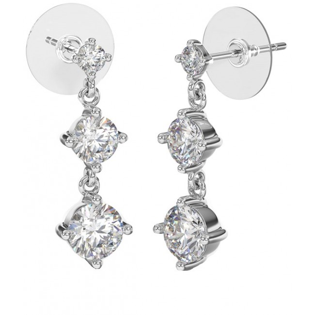 Sanico Bjt421 Orecchini 3cryst 24mm Stainless Steel