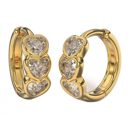 Sanico Bjt422 Orecchini 3hearts 12mm Gold Plated