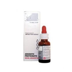 Nova Argentia Argento Proteinato 1% Gocce Nasali e Auricolari 10 ml Decongestionanti e Antisettiche