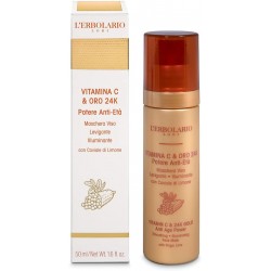 L'Erbolario Vitamina C & Oro 24k Maschera Viso Antietà e Illuminante 50 ml