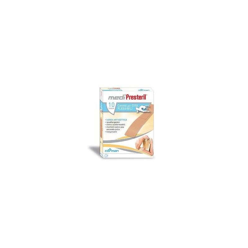 Corman Cerotto Per Dita Medipresteril Flessibile 12x2cm 10 Pezzi