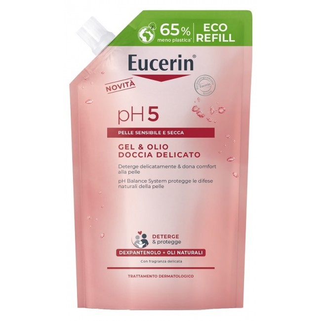 Beiersdorf Eucerin Gel & Olio Doccia Delicato 400 Ml Refill