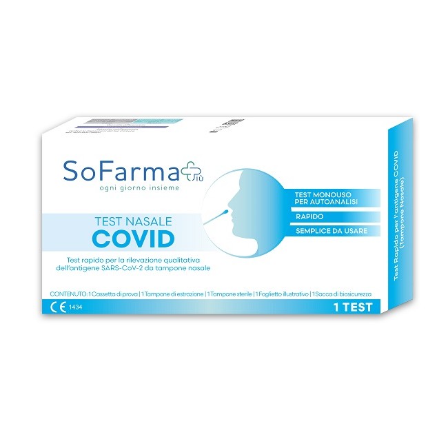 So. Farma. Morra Test Antigenico Rapido Covid-19 Nasale Autodiagnostico Determinazione Qualitativa Antigeni Sars-cov-2 In Tampon