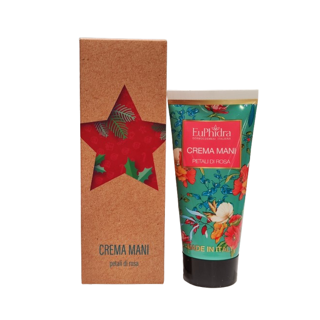OMAGGIO NATALE - Euphidra Crema Mani Profumata Petali di Ros