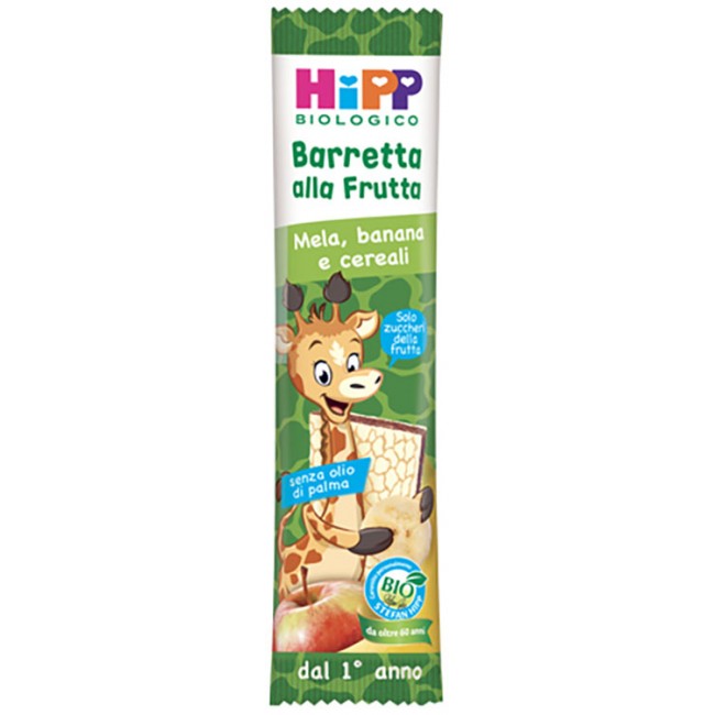 Hipp Bio Barretta Alla Frutta Mela/banana/cereali 23 G