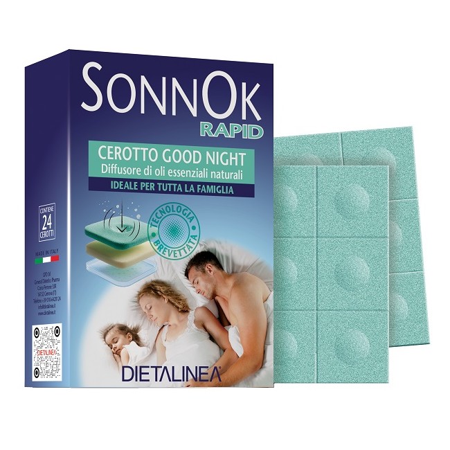 Sonnok Rapid Good Night Cerotto per favorire il Sonno di tutta la famiglia 24 Pezzi