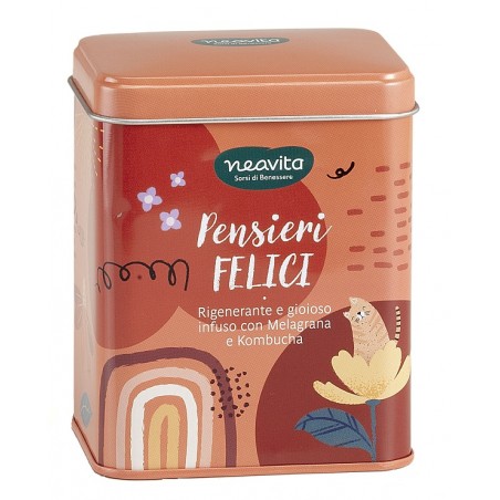 Neavita Tisana Pensieri Felici in Barattolino di Latta 10 Filtri Neavita Tisana Pensieri Felici in Barattolino di Latta 10 Filtri
