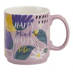 Neavita Positivitea Tazza Lilla Mug in Ceramica da 350 ml