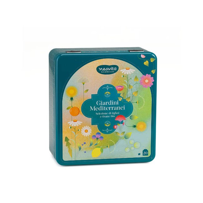Neavita Giardini Mediterranei Cofanetto in Latta con 20 Filtri Biologici Assortiti Neavita Giardini Mediterranei Cofanetto in Latta con 20 Filtri Biologici Assortiti