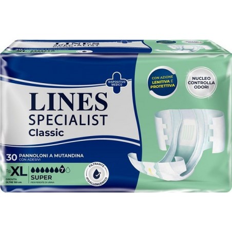 Fater Pannolone A Mutanda Lines Specialist Classic Super Pm Xl 30 Pezzi