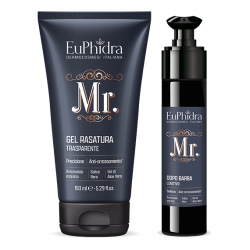 Dettaglio Prodotti Gel Rasatura 150 ml + Dopo Barba Lenitivo 50 ml in Cofanetto Mr Duo Rasatura Dettaglio Prodotti Gel Rasatura 150 ml + Dopo Barba Lenitivo 50 ml in Cofanetto Mr Duo Rasatura
