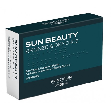 Principium Sun Beauty Bronze e Protect Integratore per Esposizione Solare 60 Compresse