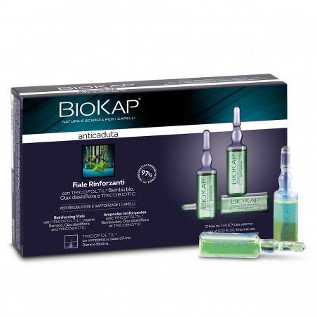Bios Line Biokap Anticaduta Rinforzante Tricobiotic 12 Fiale Da 7 Ml