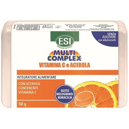 Esi Multicomplex Vitamina C E Acerola Caramelle 50 G