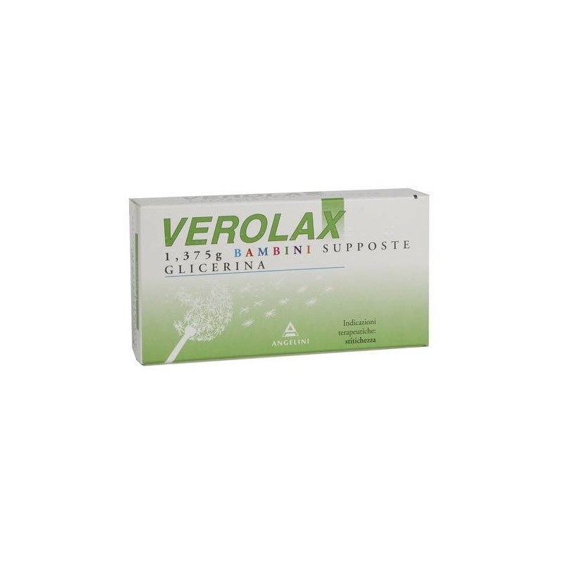 Verolax Bambini 1,375 g Farmaco Lassativo 18 Supposte Glicerina