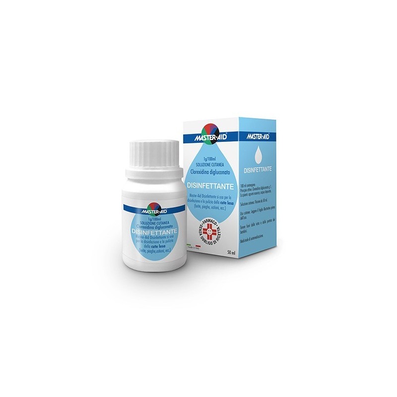 Master-aid Disinfettante 1g/100ml Soluzione Cutanea Clorexidina Digluconato