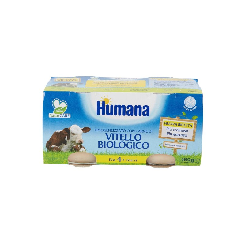 Humana Italia Humana Omogeneizzato Vitello Biologico 2 Pezzi 80 G