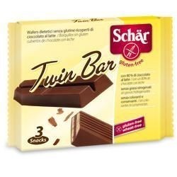 Dr. Schar Schar Twin Bar Wafers Ricoperti Di Cioccolato Al Latte 3 Pezzi Da 21,5 G