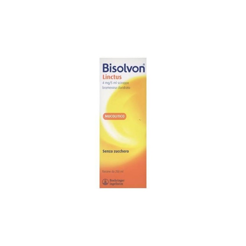 Bisolvon Linctus Sciroppo fluidificante per Tosse Grassa 250 ml