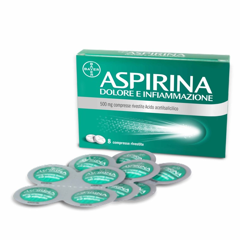 Aspirina Dolore e Infiammazione 500 mg 8 Compresse