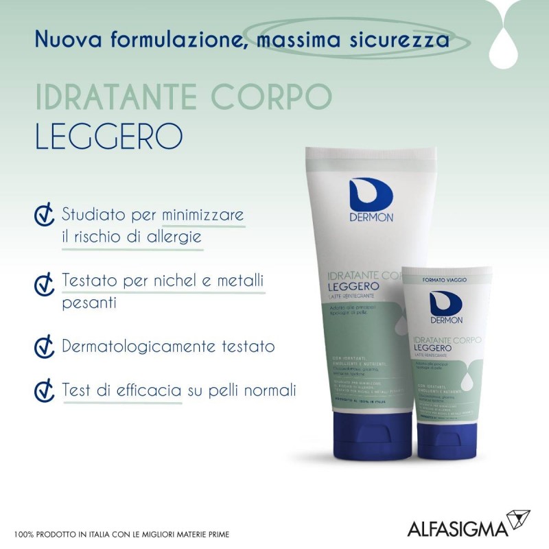 Alfasigma Dermon Idratante Corpo Leggero 100 Ml