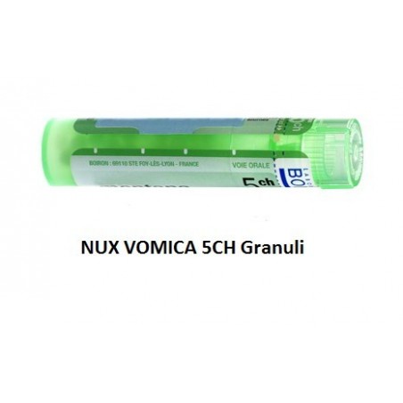 Boiron Nux Vomica 5 ch Granuli Tubo Multidose 80 Granuli per nausea e vomito