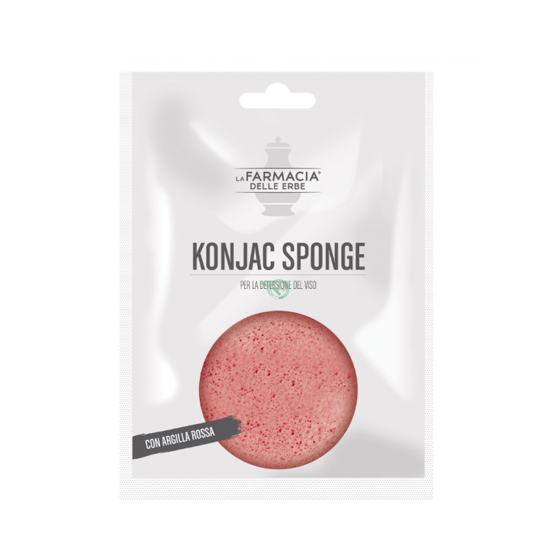 Farm. Delle Erbe Fde Konjac Sponge Argilla Rossa 1 Pezzo