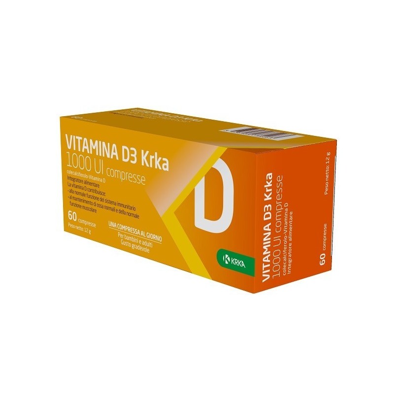 Krka Farmaceutici Milano Vitamina D3 Krka 1000 Ui 60 Compresse