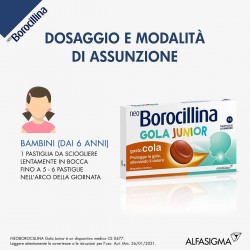 Neoborocillina Gola Junior 15 Pastiglie Gusto Cola