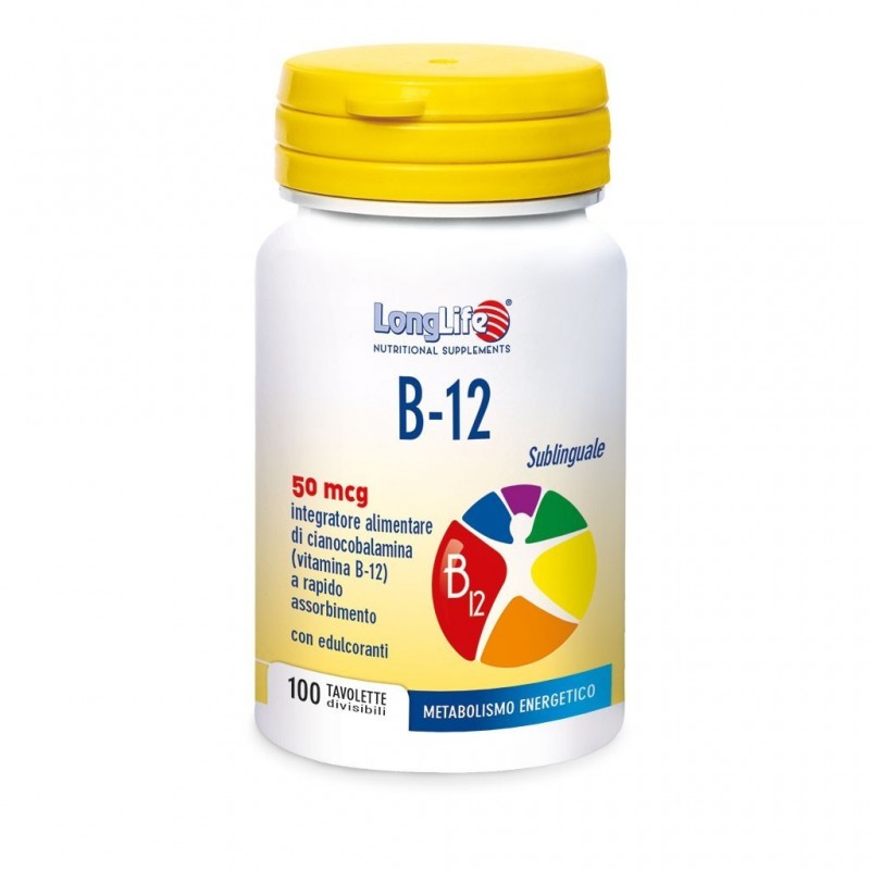 Longlife B12 50mcg Sublinguale 100 Tavolette