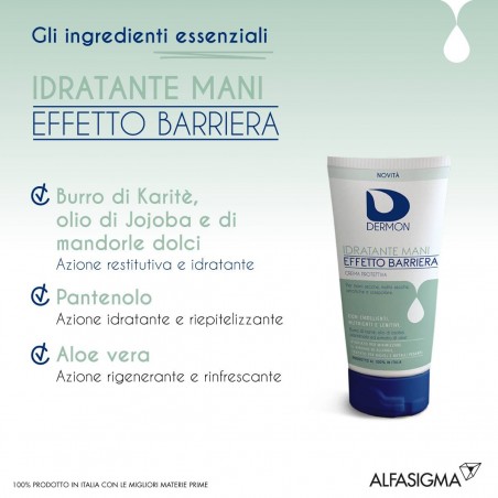Alfasigma Dermon Idratante Mani Effetto Barriera Crema Protettiva 100 Ml