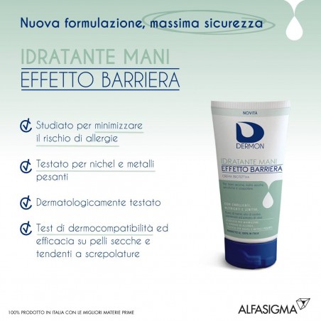 Alfasigma Dermon Idratante Mani Effetto Barriera Crema Protettiva 100 Ml