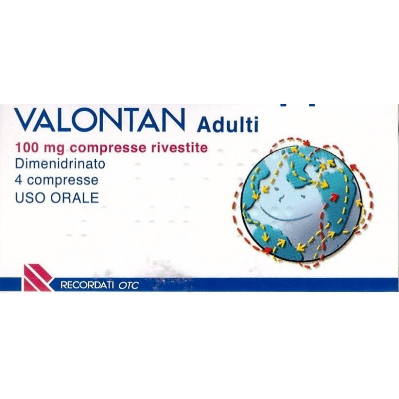 Recordati Valontan Adulti 100 Mg Compresse Rivestite Dimenidrinato