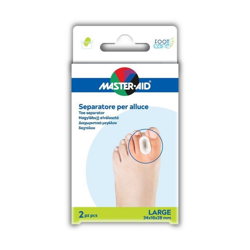 Pietrasanta Pharma Separatore Dita In Gel Master-aid Footcare Per Alluce Large 2 Pezzi D2