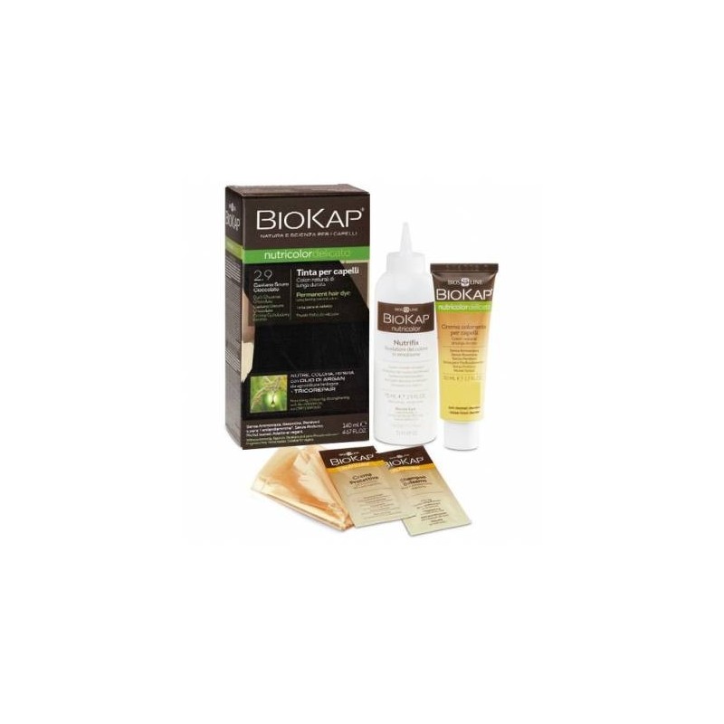 Bios Line Biokap Nutricolor Delicato 2,9 Castano Scuro Cioccolato Tinta Tubo + Flacone