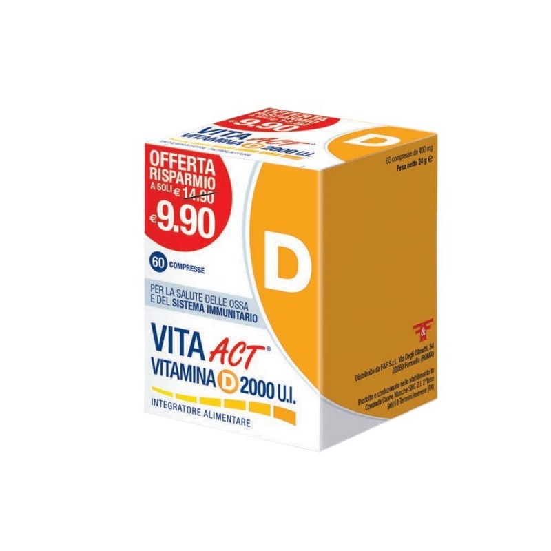 F&f Vita Act Vitamina D 2000ui 60 Compresse
