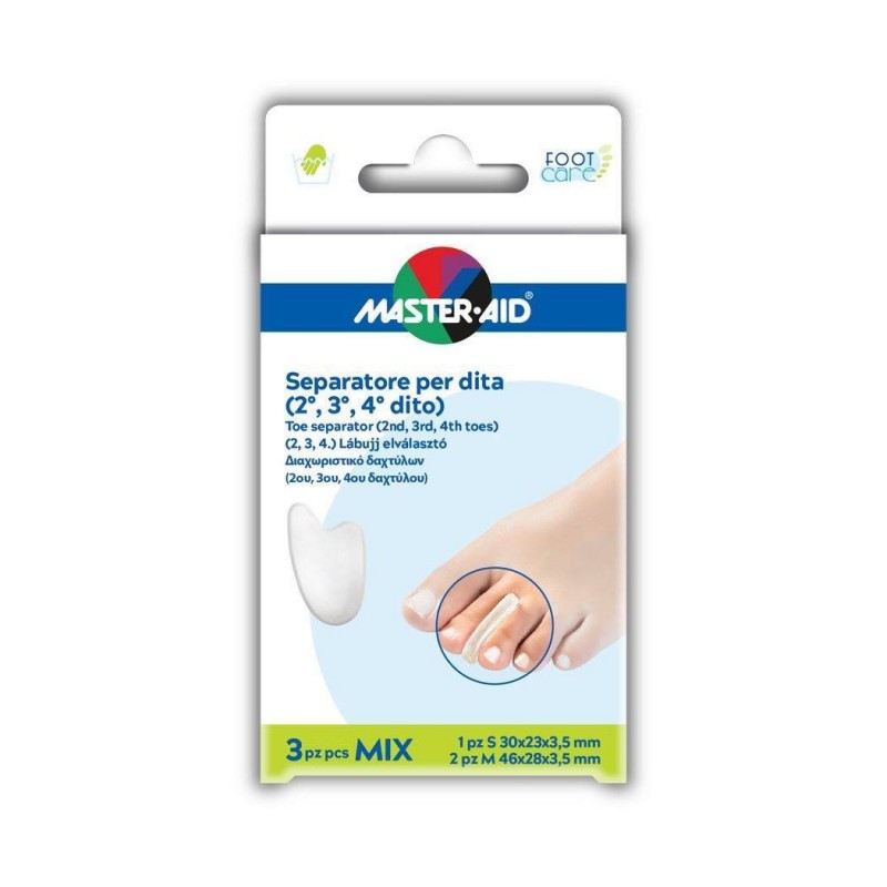 Pietrasanta Pharma Separatore Dita In Gel Master-aid Footcare Per Alluce Small 2 Pezzi D1