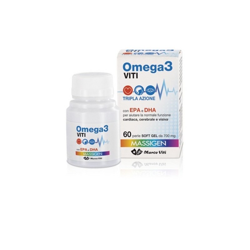 Marco Viti Farmaceutici Omega3 Viti Tripla Azione 60 Perle