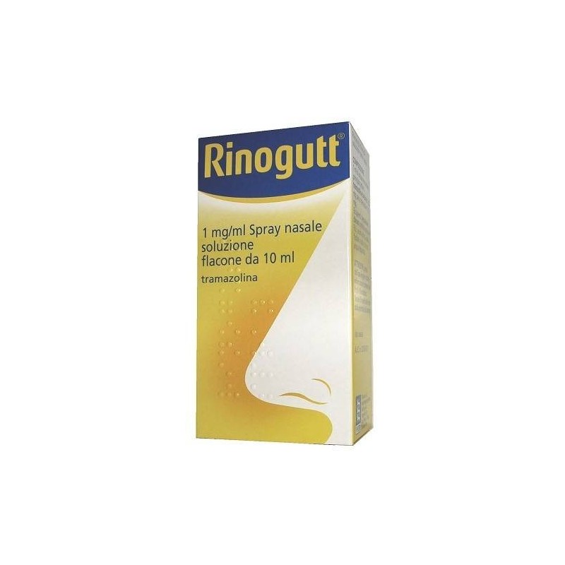 Rinogutt Spray Nasale Farmaco Decongestionante per Naso Chiuso 10 ml